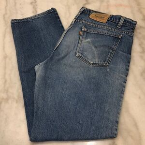 Vintage 1989 Levi’s 509 Orange Tabs 36x32 Regular Fit Straight Leg Made in USA